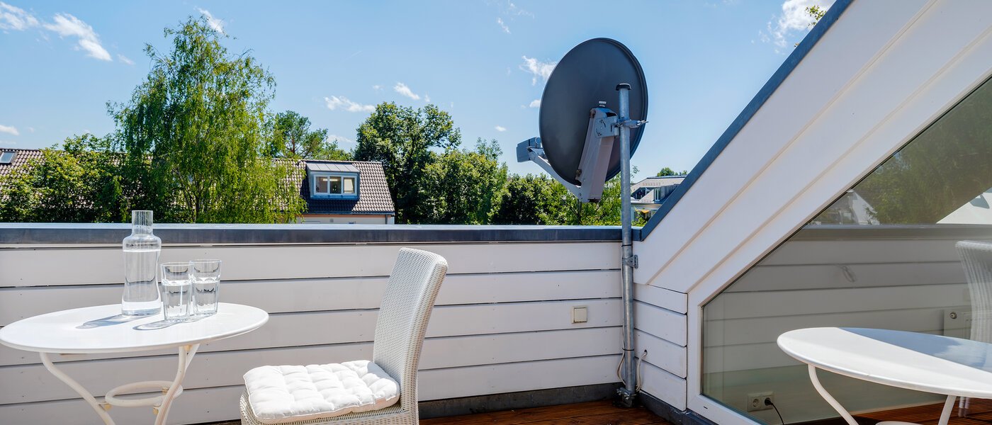 attico con terrazzo München Untermenzing 02 terrazza sul tetto 9794