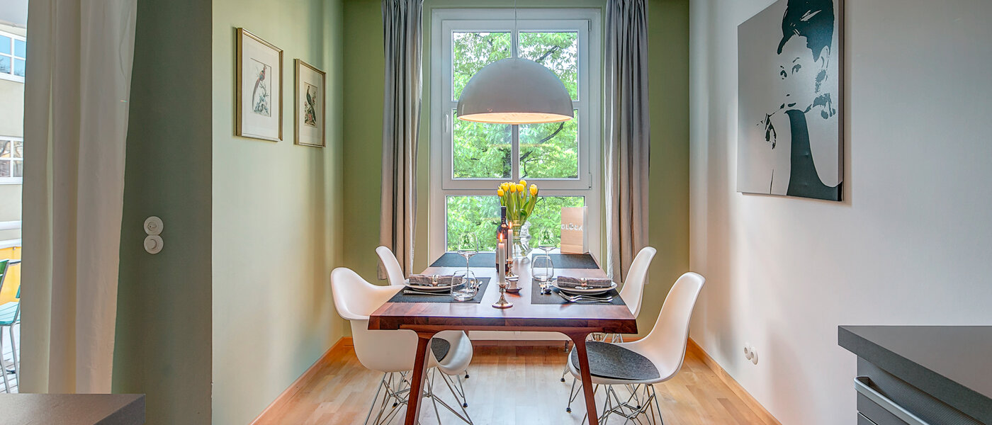 appartamento München Nymphenburg-Gern 01 sala da pranzo 9853