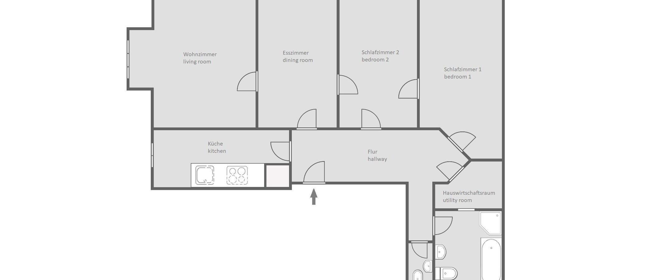 appartamento München Schwabing-Nord (zw. Belgrad- & Leopoldstraße) 01 planimetria 9895