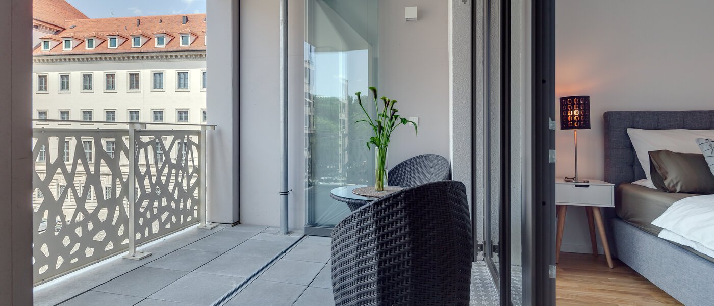 appartamento München Lehel 02 balcone 9937