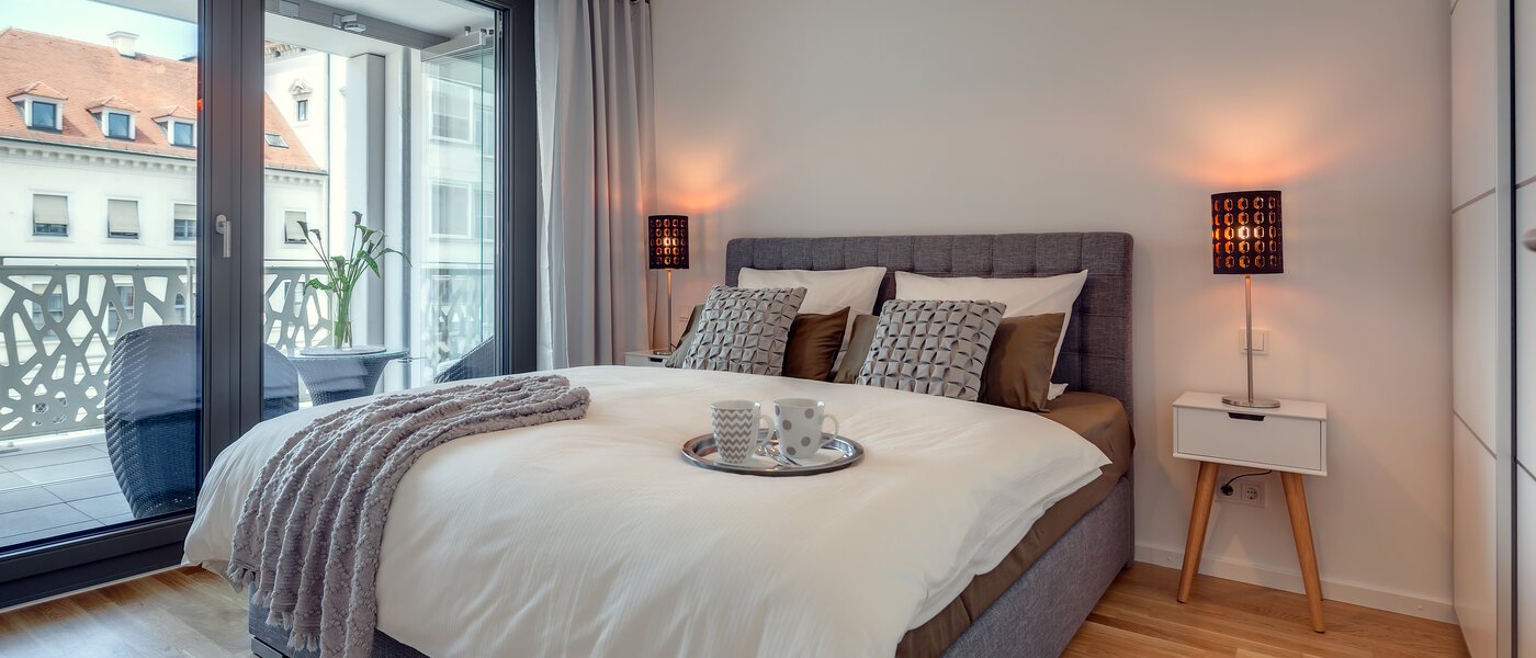 appartamento München Lehel 01 camera da letto 9937