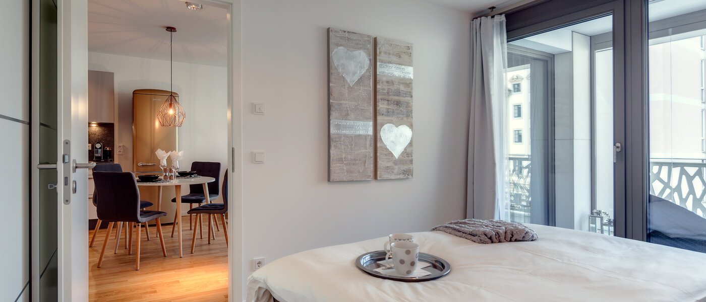 appartamento München Lehel 03 camera da letto 9937