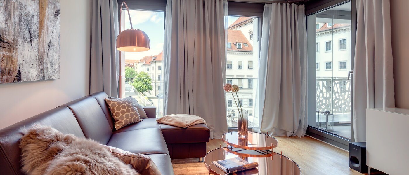appartamento München Lehel 02 zona living 9937