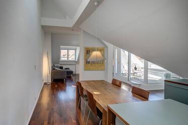 Attico con terrazzo molto ben arredato, a Dreimühlenviertel