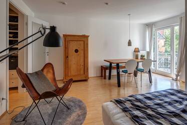 Appartamento di 1,5 locali ben tagliato con balcone