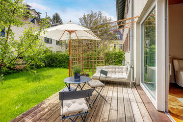 Appartamento con giardino molto ben arredato, a Starnberg