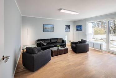 Zona residenziale sopraelevata sul canale di Nymphenburg