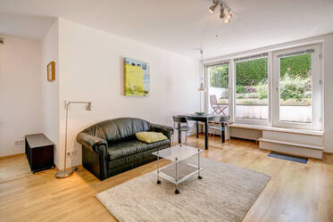 Apartment im Souterrain mit Blick ins Grüne