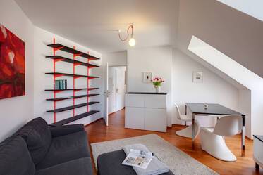 Attico arredamento esclusivo, a Glockenbachviertel