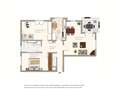 appartamento München Moosach 01 planimetria 12800