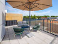 attico con terrazzo München Pasing 02 terrazza sul tetto 13619