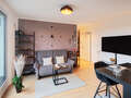 attico con terrazzo München Sendling 02 zona living 14873