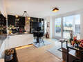 attico con terrazzo München Sendling 04 zona living 14873