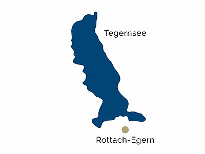 Mappa della regione Tegernsee