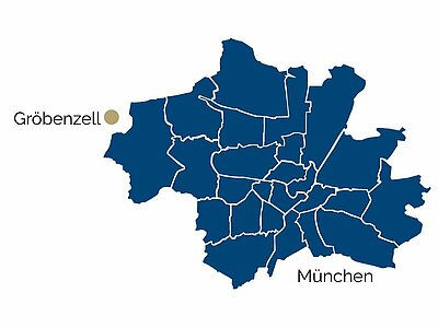 Mappa di Gröbenzell 