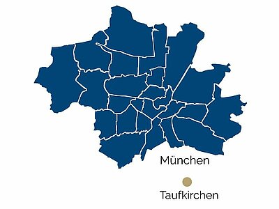 Posizione di Taufkirchen Mappa di Taufkirchen