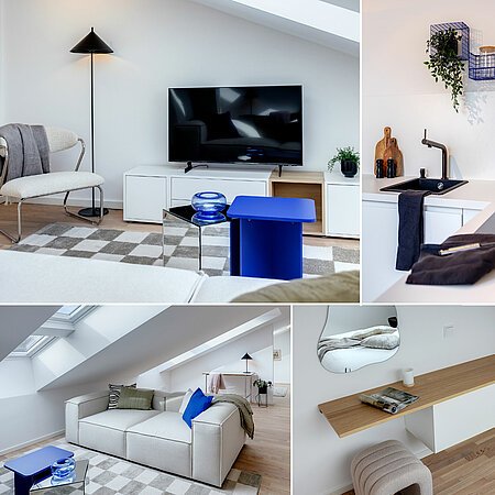 ID 13695: Studio mansardato luminoso con layout a pianta aperta