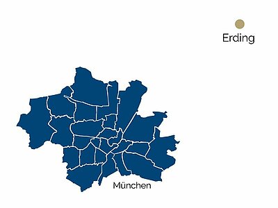 Posizione Erding Mappa Erding