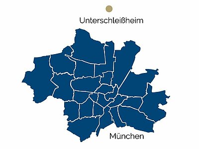Mappa di Unterschleißheim