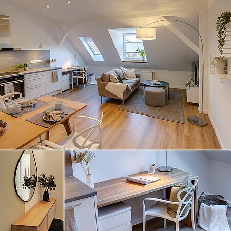 ID 13187: Appartamento mansardato originale, arredato a nuovo