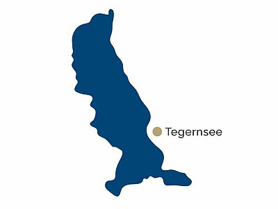 Mappa della regione Tegernsee