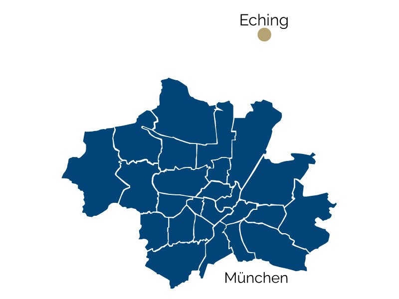 title="Posizione Eching " Mappa Eching