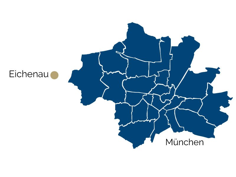 title="Posizione di Eichenau" Mappa di Eichenau