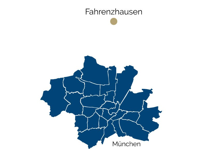 title="Posizione di Fahrenzhausen " Mappa di Fahrenzhausen