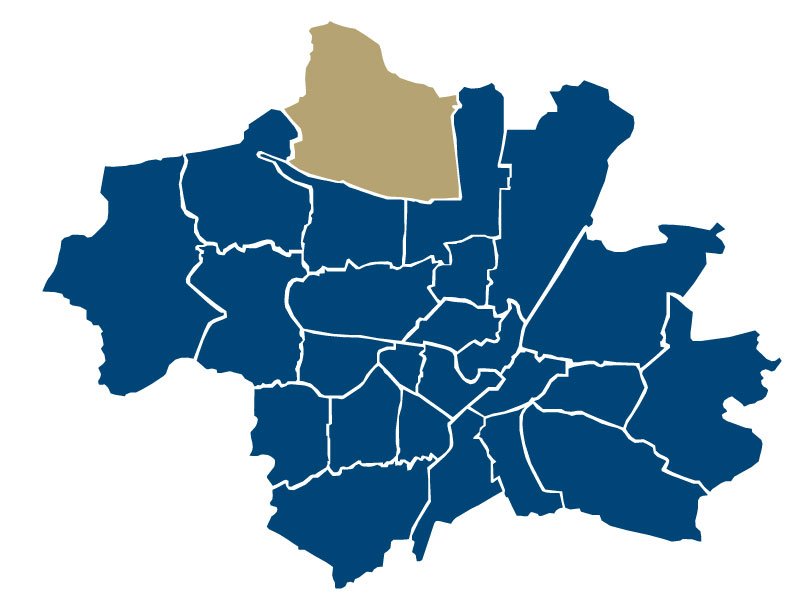 title="Posizione Feldmoching " Mappa Feldmoching
