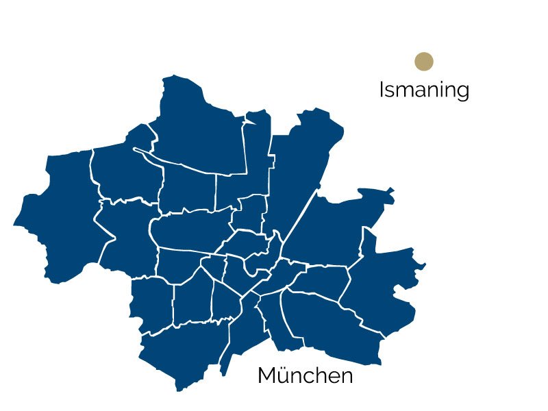 title="Posizione di Ismaning " Mappa di Ismaning