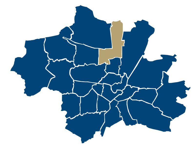 title="Posizione Am Hart " Mappa quartiere residenziale Am Hart