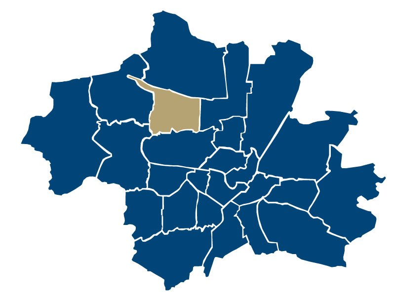 title="Posizione di Moosach " Mappa di Moosach