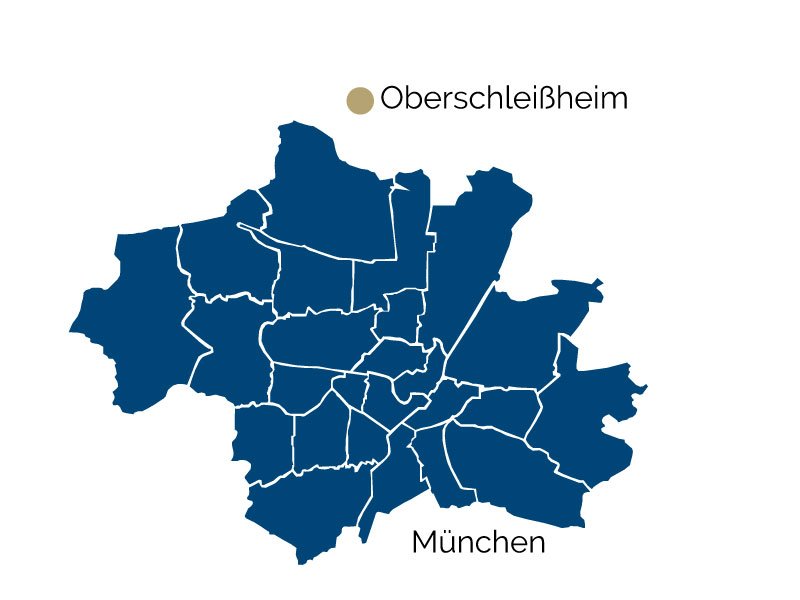 title="Posizione di Oberschleißheim" Mappa di Oberschleißheim