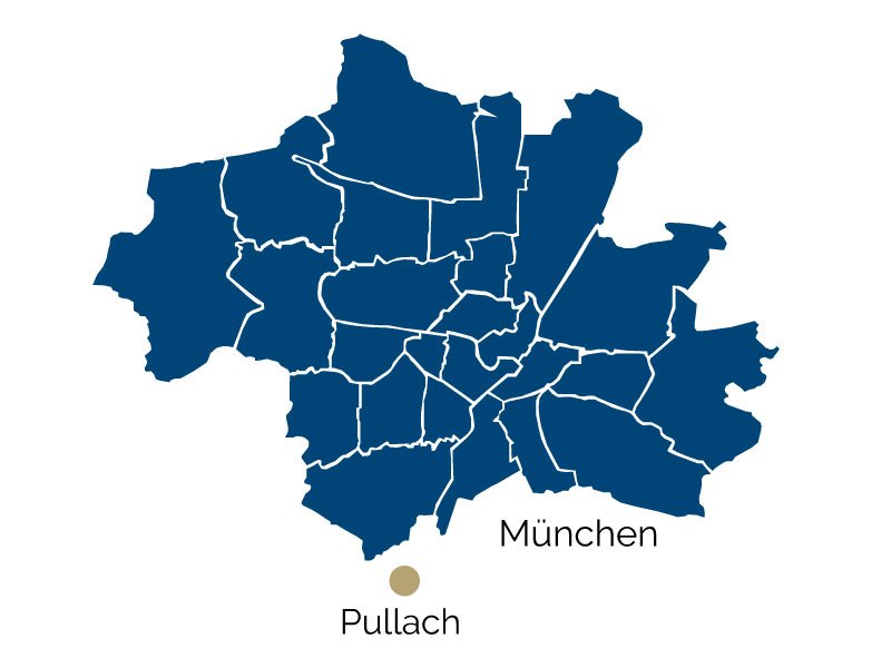 Mappa di Pullach im Isartal e dintorni 