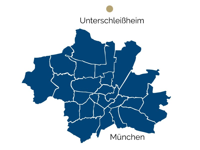 title="Posizione di Unterschleißheim" Mappa di Unterschleißheim
